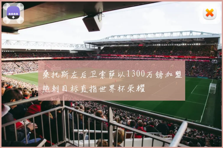 桑托斯左后卫索萨以1300万镑加盟热刺目标直指世界杯荣耀